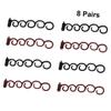NOLITOY 8pairs Fishbone Ponytail Braid Tool Easy Hair Styling Device for Home Use for Hair Type Includes Clips in Black Colors for Events and Everyday Wear view 4