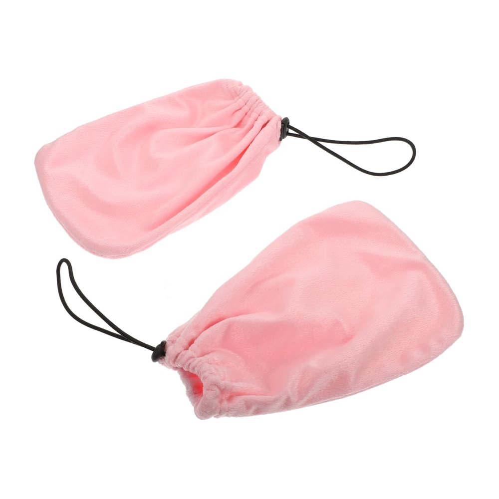 Beatifufu 1 Pair Paraffin Wax Glove Hand Moisturizer Gloves for Warm Therapy Pink Elastic Band Wax Therapy Mitts for Home Use Paraffin Hand Cover Therapy Mittens