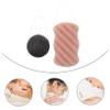 Beatifufu 2pcs Charcoal Deep Cleansing Sponge Skin Care Lightweight and Portable Bathing Tool Natural Weak Alkalinity for Gentle Skin Care Random Color view 3