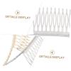Angoily 2pcs Elegant Hair Side Combs for Women Girls Simple Bridal Slide Hair Clips for Everyday Use for Styling and Projects view 4