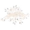 Angoily 1pc Rhinestone Hair Comb Elegant Wedding Headdress Handmade Bridal Accessory for Women Stunning Photography Prop for Banquets and Special Occasions view 1