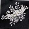 Angoily 1pc Rhinestone Hair Comb Elegant Wedding Headdress Handmade Bridal Accessory for Women Stunning Photography Prop for Banquets and Special Occasions view 2