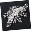 Angoily 1pc Rhinestone Hair Comb Elegant Wedding Headdress Handmade Bridal Accessory for Women Stunning Photography Prop for Banquets and Special Occasions view 4