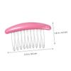 Beatifufu 3pcs Chic Hair Side Combs for Women Non-slip Hair Accessories Orange Pink and Beige for Parties Dances and Daily Wear view 3