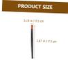 Angoily 100pcs Black Aluminum Tube Lip Brush Mini Fiber Eyeshadow Lip Makeup Applicators view 3