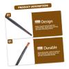 Angoily 100pcs Black Aluminum Tube Lip Brush Mini Fiber Eyeshadow Lip Makeup Applicators view 4