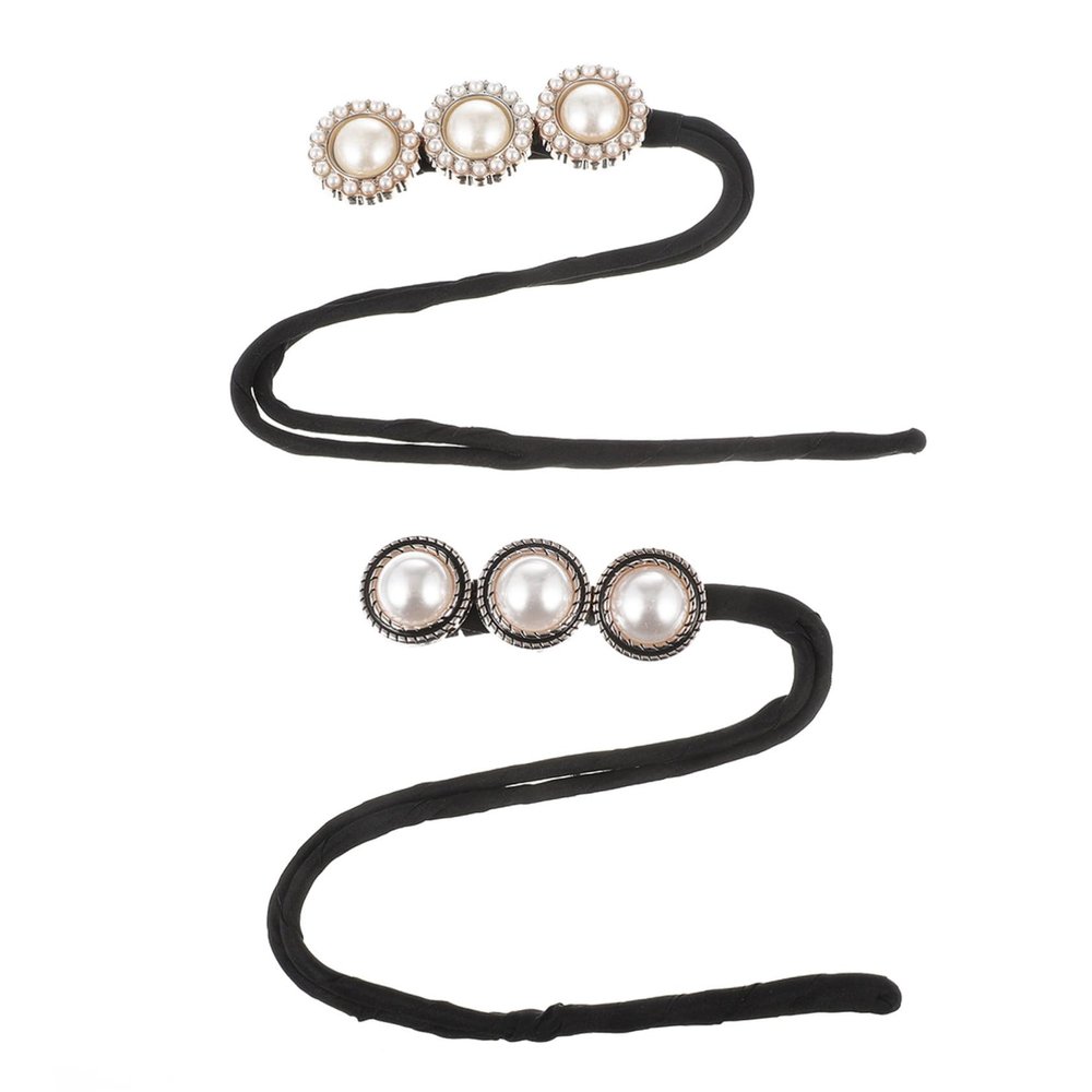 Beatifufu 2pcs Diy Donut Bun Makers Elegant Hair Styling Accessories for Women Easy Hair Bun Former for Quick Updos for Special Occasions and Daily Wear
