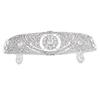 Angoily 1pc Elegant Hair Hoop Crown for Women Vintage Rhinestone Wedding Headdress for Brides and Bridesmaids for Prom Parties and Special Events Silver view 1