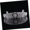 Angoily 1pc Elegant Hair Hoop Crown for Women Vintage Rhinestone Wedding Headdress for Brides and Bridesmaids for Prom Parties and Special Events Silver view 2