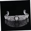 Angoily 1pc Elegant Hair Hoop Crown for Women Vintage Rhinestone Wedding Headdress for Brides and Bridesmaids for Prom Parties and Special Events Silver view 4