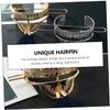 Angoily 2pcs Elegant Hair Cuff Bun Cages Tassels Vintage Style Hair Accessories for Women Gold and Silver for Weddings Dances and Daily Wear view 3
