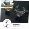 Angoily 2pcs Elegant Hair Cuff Bun Cages Tassels Vintage Style Hair Accessories for Women Gold and Silver for Weddings Dances and Daily Wear view 4