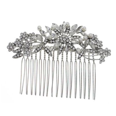 Angoily 1pc Shiny Rhinestone Hair Comb for Brides Elegant Wedding Accessory for Hair Styling Chic Bridal Headpiece for Special Occasions for Weddings and Events