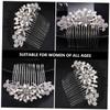 Angoily 1pc Shiny Rhinestone Hair Comb for Brides Elegant Wedding Accessory for Hair Styling Chic Bridal Headpiece for Special Occasions for Weddings and Events view 4