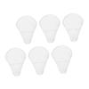 Angoily 6pcs Highlighter Brush Protector Cover White Makeup Brush Guards for Blush Bronzer Powder Lightweight Portable Clean and Safe view 1