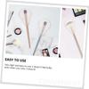 Angoily 6pcs Highlighter Brush Protector Cover White Makeup Brush Guards for Blush Bronzer Powder Lightweight Portable Clean and Safe view 3