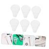 Angoily 6pcs Highlighter Brush Protector Cover White Makeup Brush Guards for Blush Bronzer Powder Lightweight Portable Clean and Safe view 4