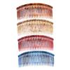 Beatifufu 4pcs Hair Combs Resin Teeth Hair Combs Accessory Clips Jewelry Making Tools for Women Random Color view 1