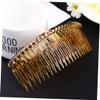 Beatifufu 4pcs Hair Combs Resin Teeth Hair Combs Accessory Clips Jewelry Making Tools for Women Random Color view 2
