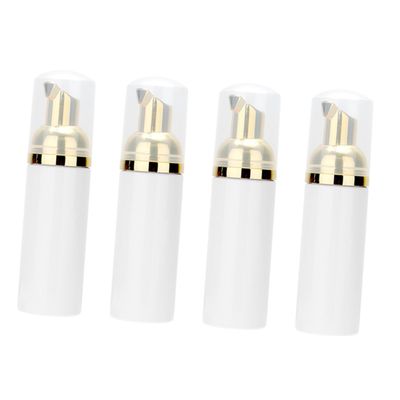 MERRYHAPY 4pcs Foaming Facial Pump Bottles Refillable Empty Containers for Liquid Soap Durable Travel with Transparent Lid for Cosmetics