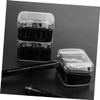 NOLITOY 30pcs Double Hole Pencil Sharpener for Eyebrow and Lip Liner Portable Makeup Tool for Precise Cosmetic Application Black view 3