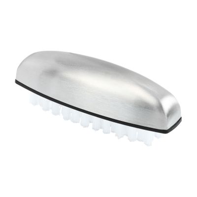 MERRYHAPY Professional Stainless Steel Nail Brush Scrubbing Tool Versatile Cleaning Brush for Kitchen Bathroom and Nail Care Flexible Bristles for Comfortable Use for Men Women and Boys and