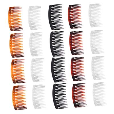 Angoily 25pcs Multi-functional Hair Comb Scalp Wide Tooth Comb for All Hair Types Practical Styling Tool Smooth Grip Includes Transparent Tortoise Tortoise