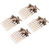 Beatifufu 4pcs Vintage Hair Combs Bee Bridal Accessories for Wedding Party Banquet Elegant Antique Design for Up- and Buns Easy to Insert view 1