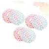 Angoily 6pcs Shower Hat for Women Adorable Lightweight for and Spa Elastic Band view 2