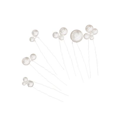 Angoily 6pcs U-shaped Irregular Hairpins Elegant Bridal Hair Clips for Women Girls Lightweight Hair Sticks for Weddings Parties Special Occasions