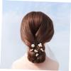 Angoily 6pcs U-shaped Irregular Hairpins Elegant Bridal Hair Clips for Women Girls Lightweight Hair Sticks for Weddings Parties Special Occasions view 2