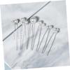 Angoily 6pcs U-shaped Irregular Hairpins Elegant Bridal Hair Clips for Women Girls Lightweight Hair Sticks for Weddings Parties Special Occasions view 3