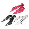 MERRYHAPY 3pcs Wave Pointed Long Ribbon Hair Loop Durable Ponytail Holders for Women Hair Ties White for Everyday Wear and Special Occasions view 1