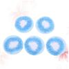 MERRYHAPY 5pcs Invisible Hair Nets for Buns and Reusable Hair Accessories for Women and Girls for Ballet Dance Skating and Everyday Styling Blue view 2