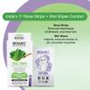 DR.RASHEL Tea Tree Nose Pore Strips For Pore Cleansing, Instant And Painless Blackheads Removal | Deep Purifying Blackhead Remover Strips for Nose | 20 PCS (10 Strips & 10 Wipes) view 4