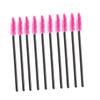 Angoily 100pcs Disposable Eyelash Brush Nylon Bristles Mascara Wands for Makeup Application for Beauty Salons and Personal Use Rosy view 1