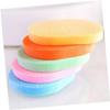 Angoily 50pcs Bamboo Charcoal Facial Cleaning Sponges Natural Exfoliating Pads for Deep Cleansing Skin Brightening Pore Minimizing Random Colors Safe for Skin Types view 3