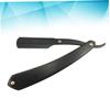Housoutil Barber Steel Razors Wooden Handle Men's Shaving Razor Hairy Razors Portable Space-Saving Black view 3