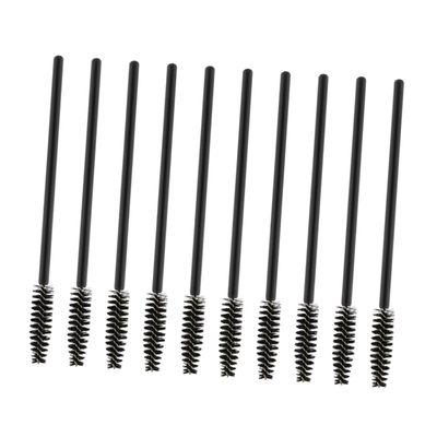 Angoily 100pcs Disposable Eyelash Plastic Handle Nylon Bristles Lash Curler Mini Eyelash Curler for Daily Makeup