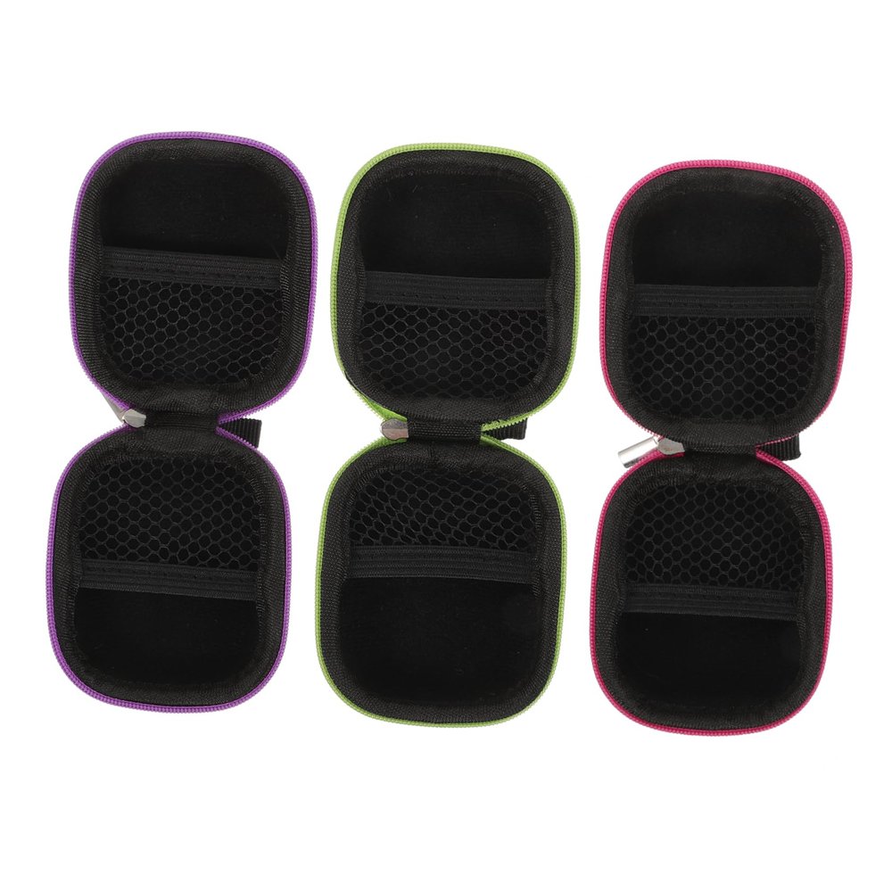 Angoily 3pcs Essential Oil Roller Bottle Storage Bags Oxford Cloth Portable Travel Containers Essential Oil Bottle Pouches