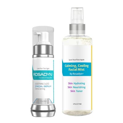 Rosadyn+ Rosacea Treatment Reparative CoQ10 Serum and Facial Mist | Hydrate, Heal, Protect and Nourish While Reducing Redness