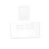 minkissy 2pcs Transparent Wall-mounted Storage Cases Decorative for Sundries Makeup and Supplies No Punching Required Compact Design for Easy Organization view 1