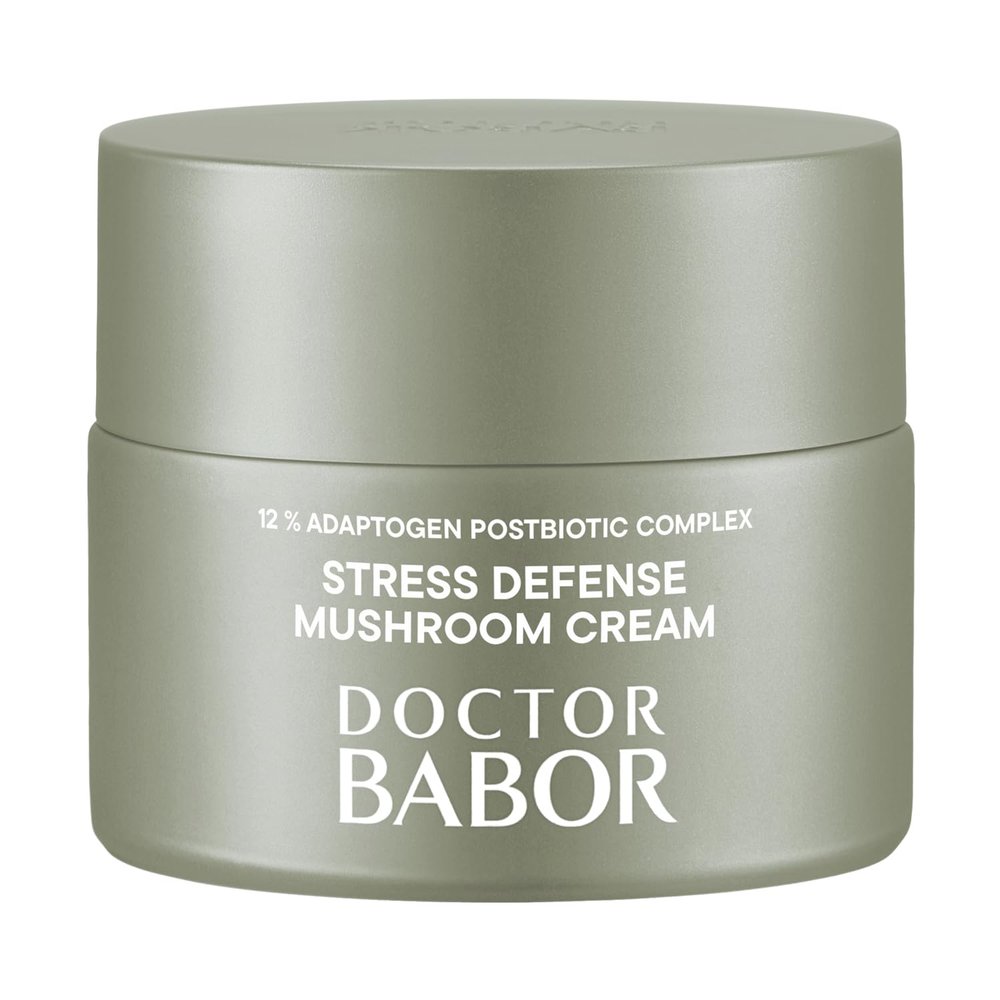 BABOR Microbiomic Stress Defense Mushroom Cream, Antioxidant and Microbiome Complex Protect, Moisturizer Balances and Revitalizes Skin, Improve Skin Barrier, Reduce Fine Lines & Wrinkles, 1.69 oz