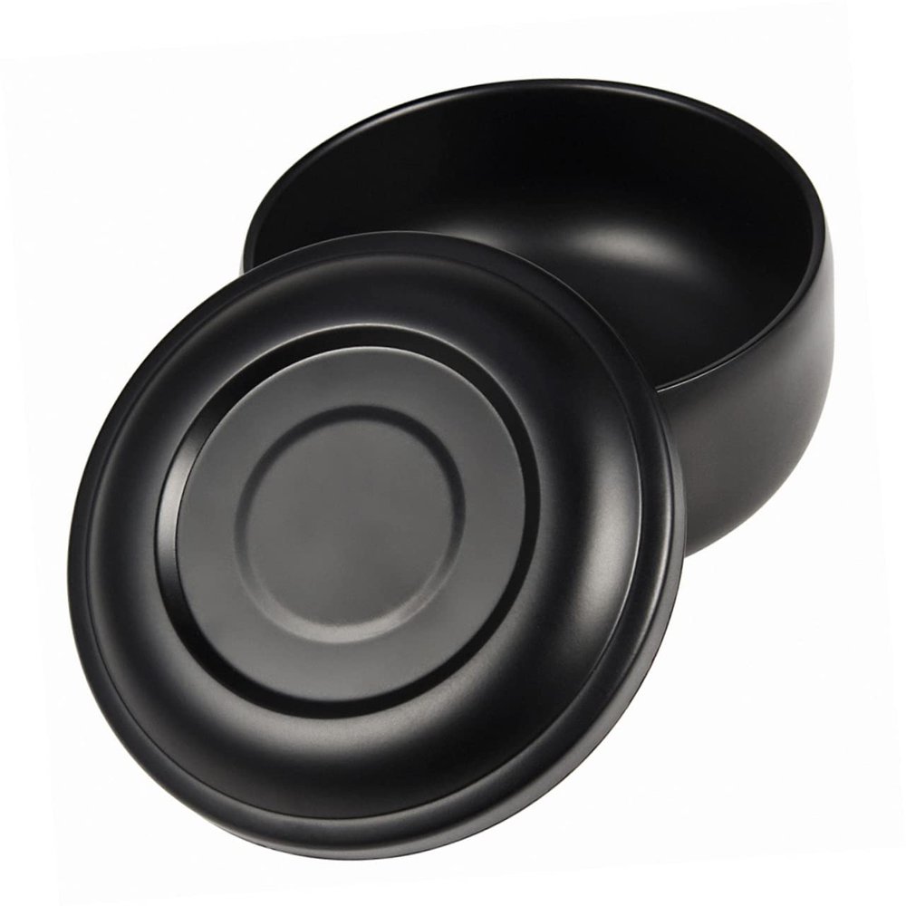 Mipcase Barber Shaving Tool Men's Shaving Soap Bowl Stainless Steel Foaming Lid