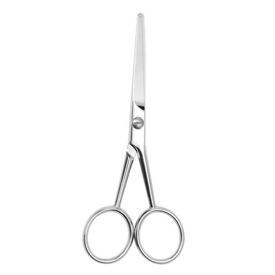 NOLITOY Stainless Steel Beard and Mustache Scissors with Anti-slip Grip for Precise Grooming Toothed Design for Accurate Trimming for Men s Facial Hair Care