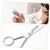 NOLITOY Stainless Steel Beard and Mustache Scissors with Anti-slip Grip for Precise Grooming Toothed Design for Accurate Trimming for Men s Facial Hair Care view 2