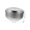 Mipcase Men's Shaving Bowl Shave Soap Storage Stainless Steel Bowl Lid Space-saving Design view 4