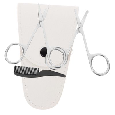 minkissy Beard Set Precision Nose Hair Trimmer Eyebrow Comb Barber Accessories Kit for Men