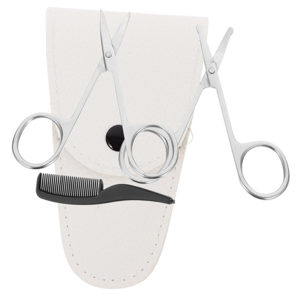 minkissy Beard Set Precision Nose Hair Trimmer Eyebrow Comb Barber Accessories Kit for Men