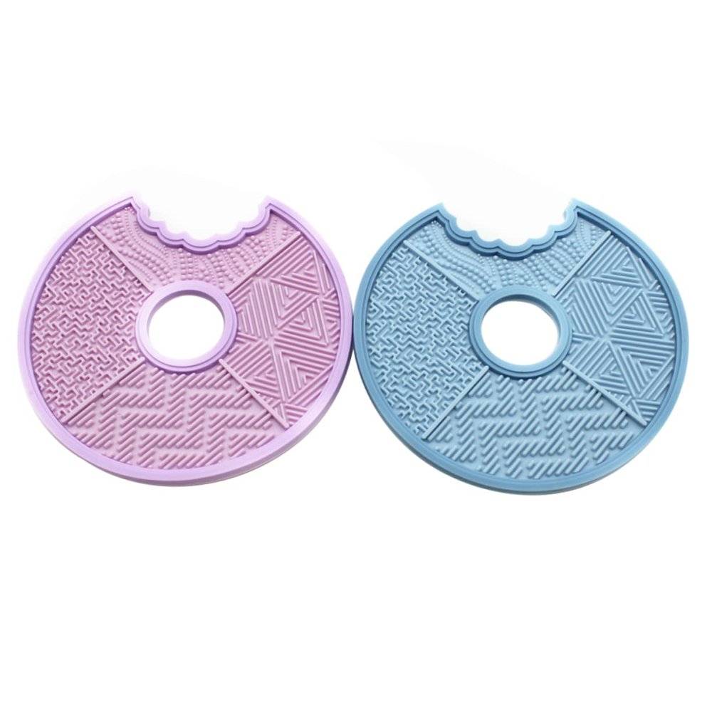 minkissy 2pcs Silicone Brush Efficient Makeup Tool for Deep Cleaning Brushes Simple Structure Gentle Scrub Design for Home Beauty Salon Use